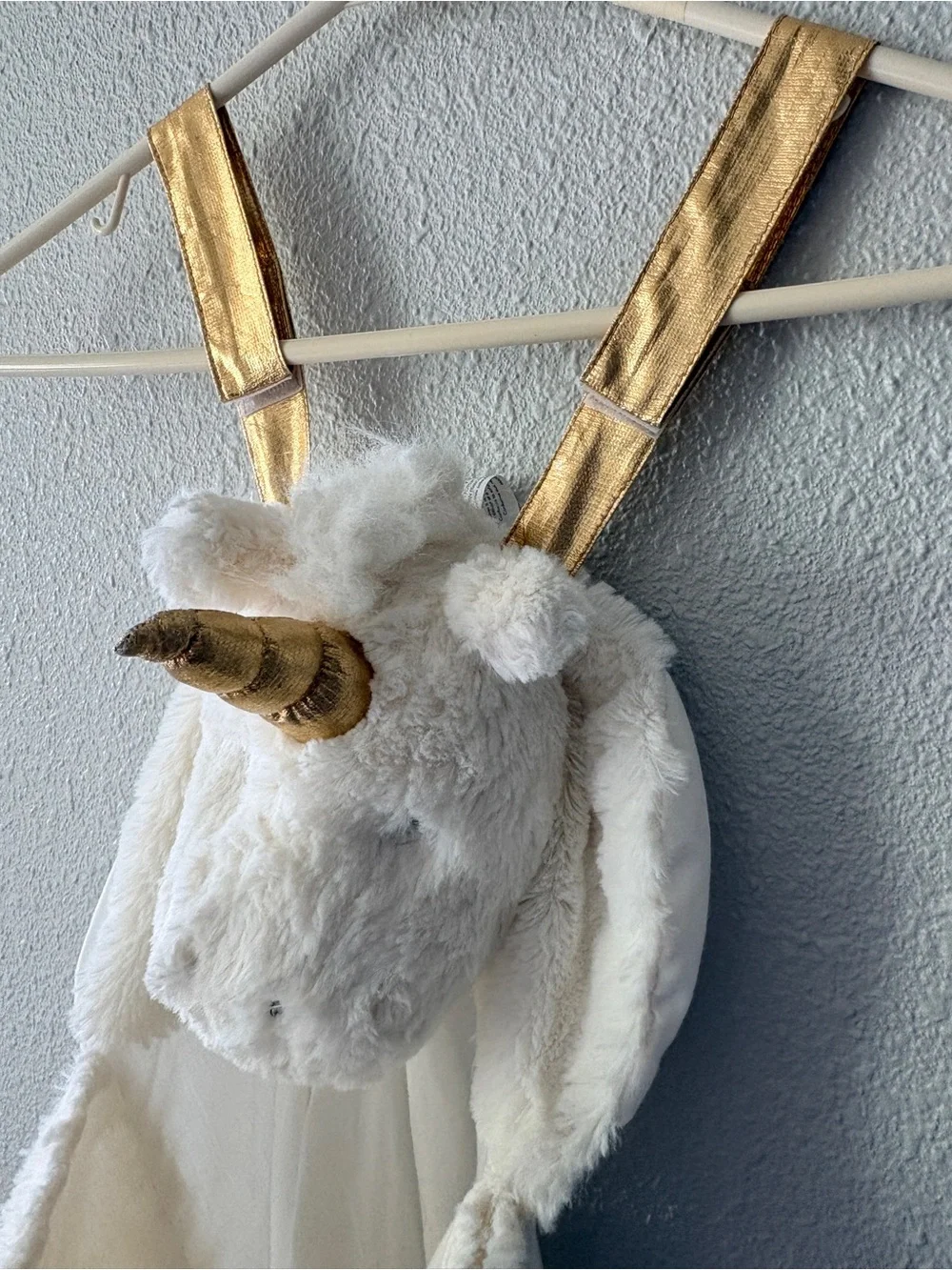 Pottery Barn Kids x Götz Unicorn Plush Backpack.